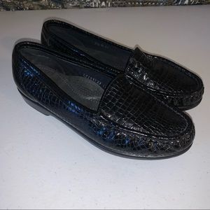 SAS Simplify Black Croc Loafer